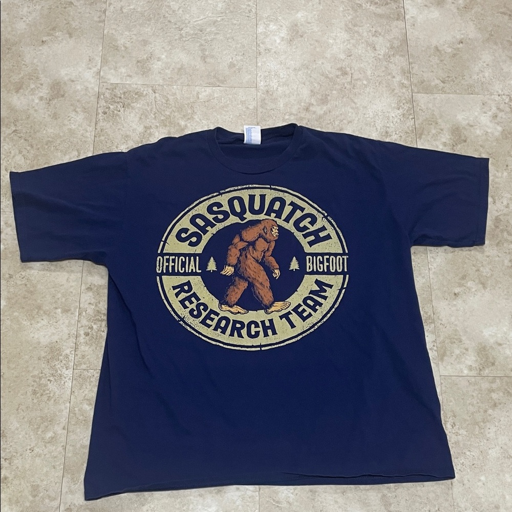 Navy Sasquatch Graphic T-Shirt